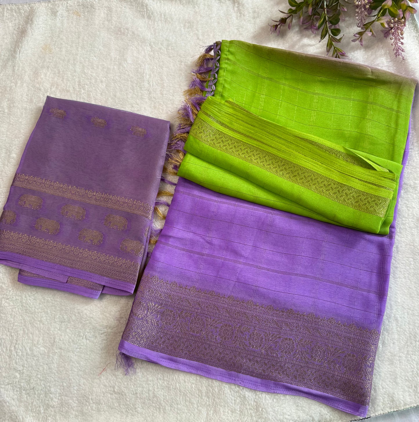 Double Shade Saree