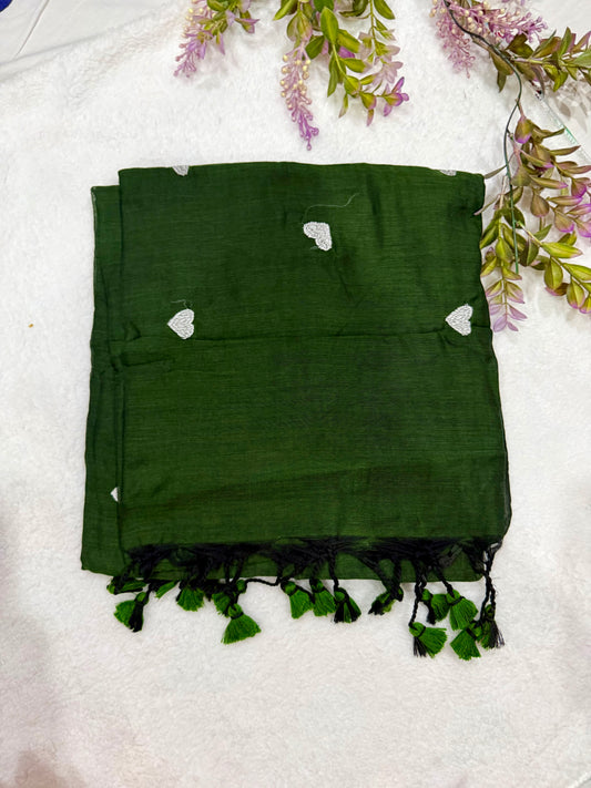 M-Heart Embroidery Saree