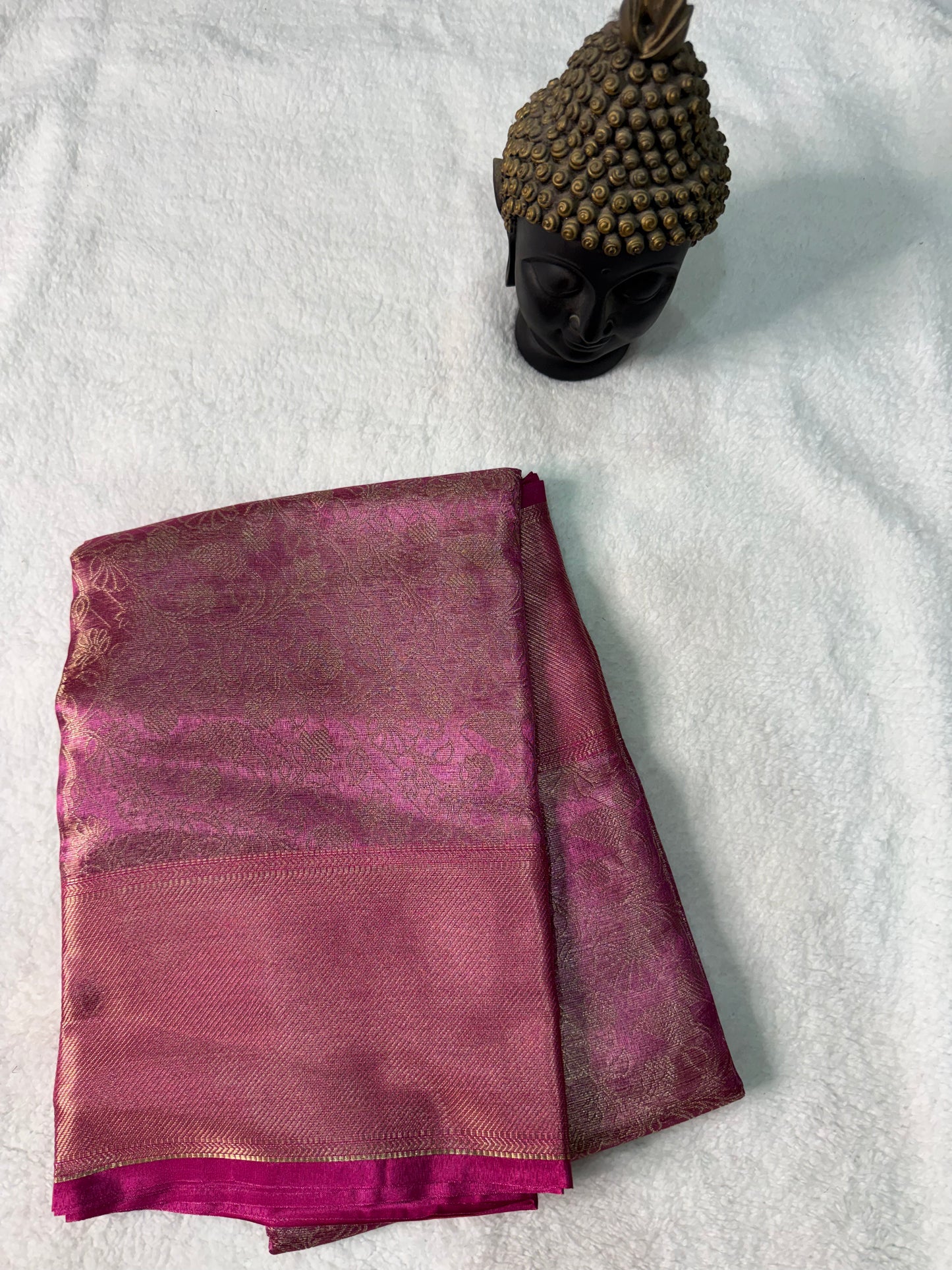 Tissue pattu saree