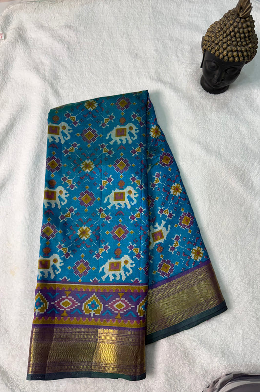 Ikkat Pattu Saree