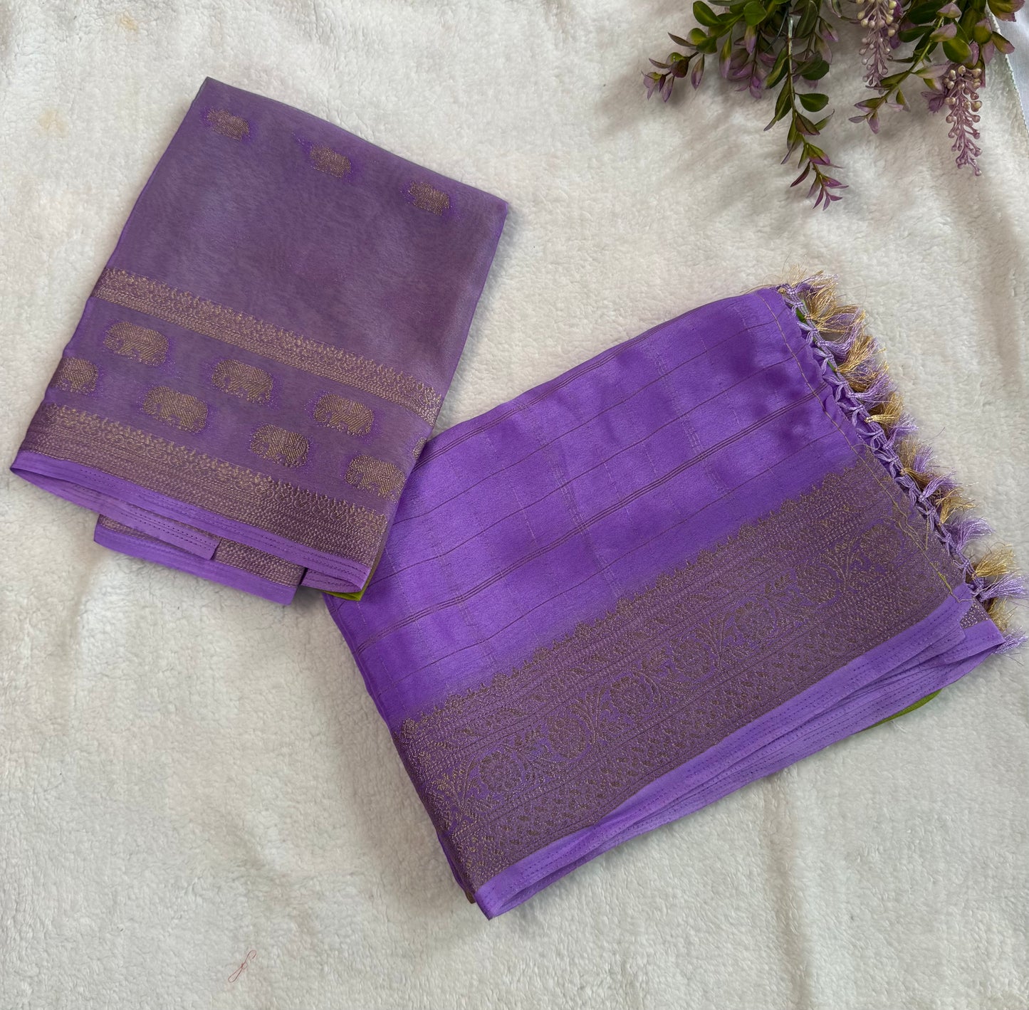 Double Shade Saree